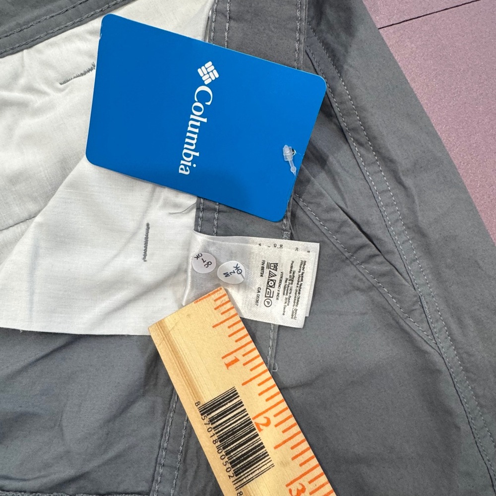 Columbia Mens 44 REG Washed Out Short Label Sz 44x10 Gray Casual Outdoor Shorts - Picture 11 of 12